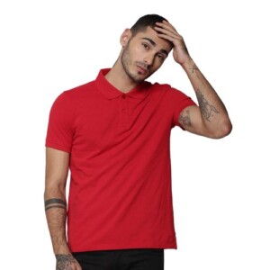 Jack and Jones Solid Cotton Polo